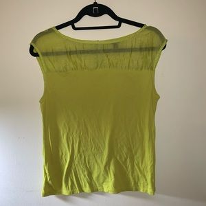 Green Ann Taylor Sleeveless Blouse